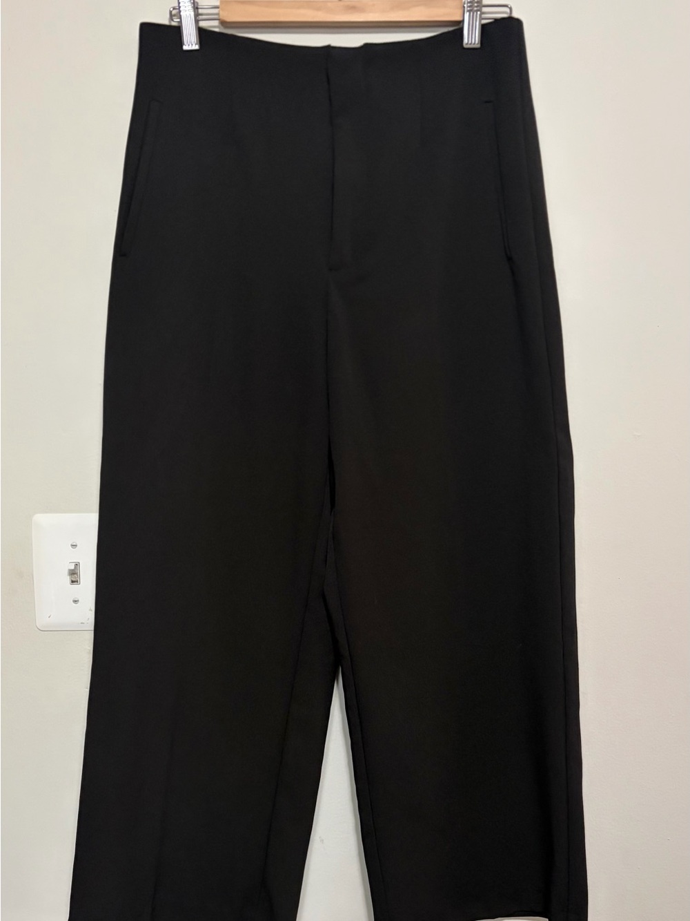 NWOT Zara Classic High-waisted Wide Leg Cropped Trousers